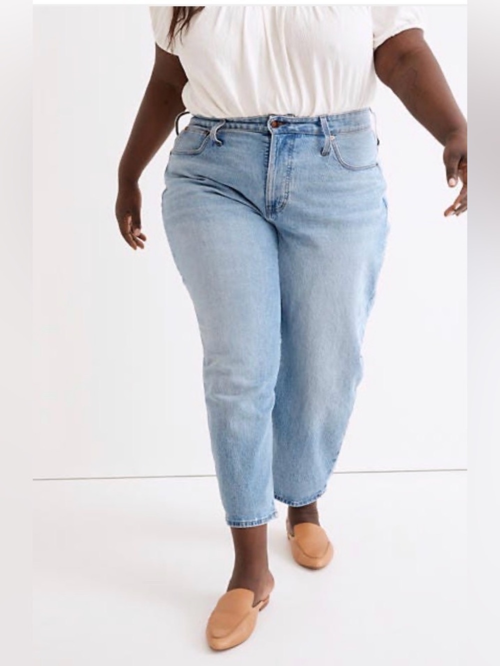 MADEWELL Balloon Jeans In Whistler Wash Size 20W